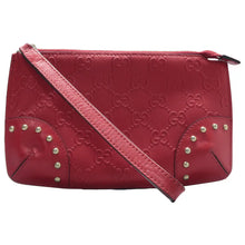 Load image into Gallery viewer, Gucci Guccissima Leather Clutch Bag Red
