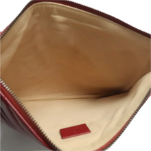 Load image into Gallery viewer, GUCCI GG Marmont Leather Clutch Bag Red
