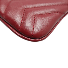 Load image into Gallery viewer, GUCCI GG Marmont Leather Clutch Bag Red
