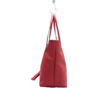 Load image into Gallery viewer, Gucci Pebbled Calfskin Bamboo Tassel Tote Bag Red
