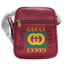 Load image into Gallery viewer, GUCCI Print Leather Shoulder bag Red
