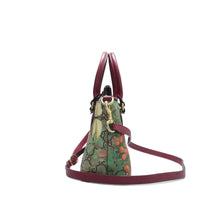 Load image into Gallery viewer, Gucci  Tian Mini Zip Top  GG Supreme Monogram Tote Beige Multicolor Red
