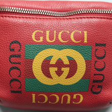 Load image into Gallery viewer, GUCCI Print Leather Belt Bag Red
