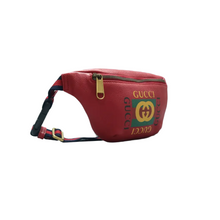 Load image into Gallery viewer, GUCCI Print Leather Belt Bag Red
