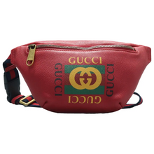 Load image into Gallery viewer, GUCCI Print Leather Belt Bag Red
