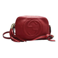 Load image into Gallery viewer, GUCCI Soho Leather Shoulder Bag Red
