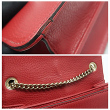 Load image into Gallery viewer, Gucci Interlocking Leather Shoulder Bag Red

