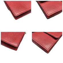 Load image into Gallery viewer, GUCCI Interlocking Wallet On Chain Leather Shoulder Bag Red
