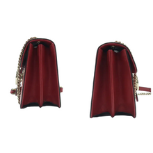 Load image into Gallery viewer, Gucci Interlocking Leather Shoulder Bag Red
