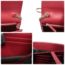 Load image into Gallery viewer, Gucci Interlocking G Leather Shoulder Bag Red
