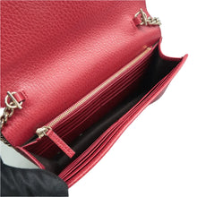 Load image into Gallery viewer, Gucci Interlocking G Leather Shoulder Bag Red
