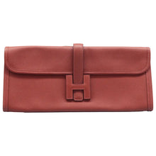 Load image into Gallery viewer, Hermes Jige Elan 29 Calfskin Leather Clutch Wallet Red
