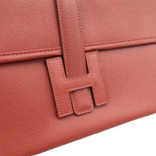 Load image into Gallery viewer, Hermes Jige Elan 29 Calfskin Leather Clutch Wallet Red
