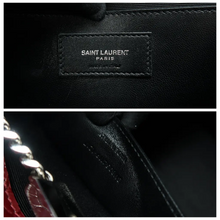 Load image into Gallery viewer, SAINT LAURENT Kate monogramme Tassel Leather Shoulder Bag Red
