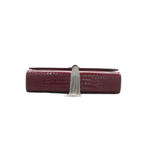 Load image into Gallery viewer, SAINT LAURENT Kate monogramme Tassel Leather Shoulder Bag Red
