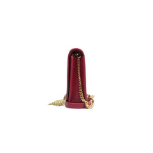 Load image into Gallery viewer, SAINT LAURENT Kate monogramme Tassel Leather Shoulder Bag Red
