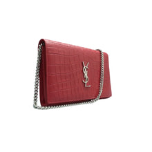 Load image into Gallery viewer, Yves Saint Laurent Kate monogramme Tassel Leather Shoulder Bag Red
