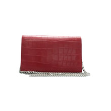 Load image into Gallery viewer, Yves Saint Laurent Kate monogramme Tassel Leather Shoulder Bag Red
