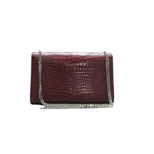 Load image into Gallery viewer, Yves Saint Laurent SAINT LAURENT Kate monogramme Tassel Leather Shoulder Bag Burgundy
