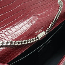 Load image into Gallery viewer, Yves Saint Laurent SAINT LAURENT Kate monogramme Tassel Leather Shoulder Bag Burgundy
