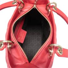 Load image into Gallery viewer, Christian Dior Christian DIOR Lady Dior Patent Leather Satchel Bag Red
