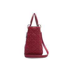 Load image into Gallery viewer, Christian Dior Lady Dior Leather Satchel Bag Red
