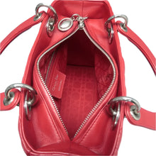 Load image into Gallery viewer, Christian Dior Lady Dior Leather Satchel Bag Red
