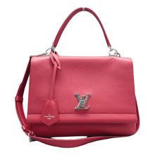 Load image into Gallery viewer, Louis Vuitton Lockme Leather Satchel Bag Red
