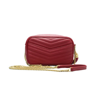 Load image into Gallery viewer, Saint Laurent Lou Leather Shoulder Bag Red
