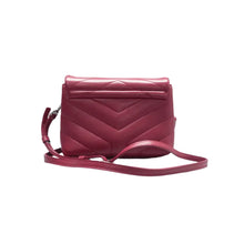 Load image into Gallery viewer, SAINT LAURENT Loulou Leather Shoulder Bag Red
