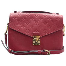 Load image into Gallery viewer, Louis Vuitton Metis Monogram Leather Satchel Bag Red
