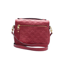 Load image into Gallery viewer, LOUIS VUITTON Metis Monogram Leather Satchel Bag Red
