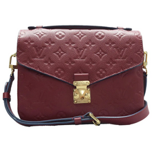 Load image into Gallery viewer, Louis Vuitton Metis Monogram Leather Satchel Bag Red
