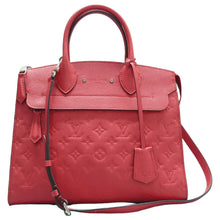 Load image into Gallery viewer, Louis Vuitton Pont Neuf MM Empreinte Leather Tote Shoulder Bag Red
