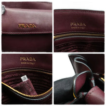 Load image into Gallery viewer, Prada  City Calf Colorblock Bibliotheque Leather Shoulder Bag Red
