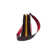 Load image into Gallery viewer, Prada  City Calf Colorblock Bibliotheque Leather Shoulder Bag Red
