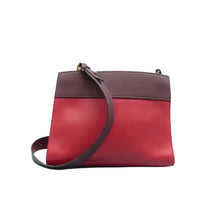 Load image into Gallery viewer, Prada  City Calf Colorblock Bibliotheque Leather Shoulder Bag Red
