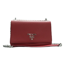 Load image into Gallery viewer, PRADA Leather Shoulder Bag Red
