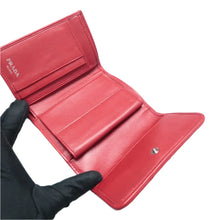 Load image into Gallery viewer, PRADA  Leather Wallet Red
