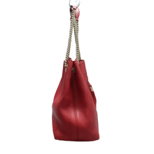 Load image into Gallery viewer, Gucci Soho Chain Leather Shoulder Bag Red
