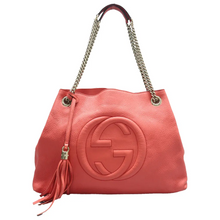 Load image into Gallery viewer, GUCCI Soho Chain Watermelon Leather Shoulder Bag Red
