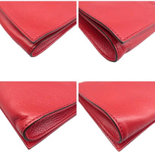 Load image into Gallery viewer, Gucci Soho Pebbled Calfskin Leather Clutch Bag Red
