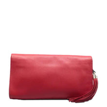 Load image into Gallery viewer, Gucci Soho Pebbled Calfskin Leather Clutch Bag Red
