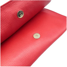 Load image into Gallery viewer, Gucci Soho Pebbled Calfskin Leather Clutch Bag Red
