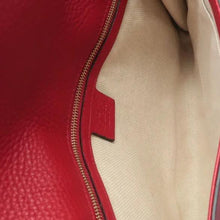 Load image into Gallery viewer, Gucci Soho Pebbled Calfskin Leather Clutch Bag Red
