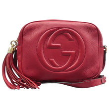 Load image into Gallery viewer, Gucci Soho Leather Crossbody Bag Red
