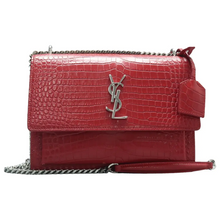 Load image into Gallery viewer, Saint Laurent Sunset Leather Shoulder Bag Red
