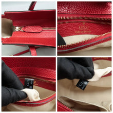 Load image into Gallery viewer, GUCCI  Dollar Swing Calfskin leather Shoulder Bag Red
