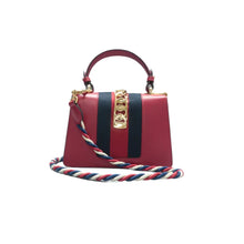 Load image into Gallery viewer, Gucci Sylvie Mini Leather Crossbody Bag Red
