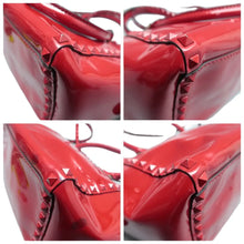 Load image into Gallery viewer, VALENTINO GARAVANI Patent Leather Satchel Bag Red
